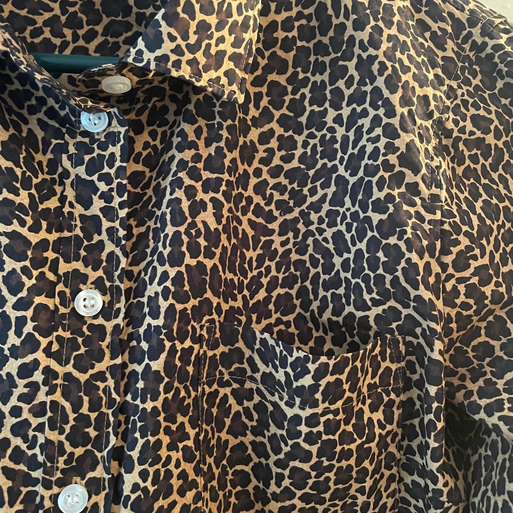 JCREW Leopard Shirt - Picture 3 of 4